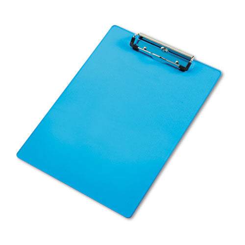 ESSAU21567 - Acrylic Clipboard, 1-2" Capacity, Holds 8-1-2w X 12h, Transparent Blue