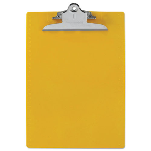 ESSAU21605 - Recycled Plastic Clipboard W-ruler Edge, 1" Clip Cap, 8 1-2 X 12 Sheets, Yellow