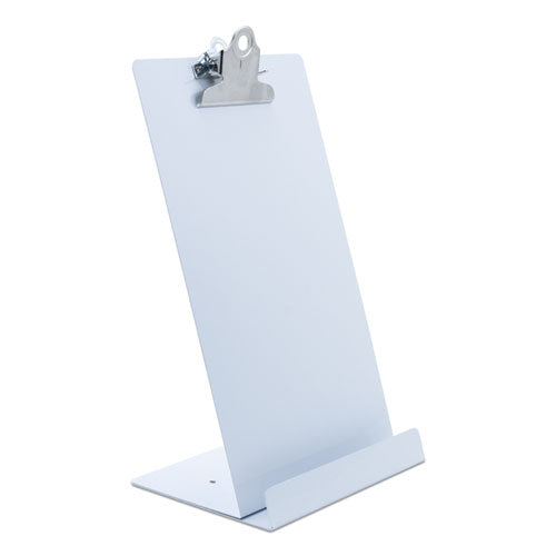 Free Standing Clipboard And Tablet Stand, 1" Clip Capacity, Holds 6.5 X 11, White