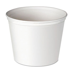 ESSCC10T1UU - Double Wrapped Paper Bucket, Unwaxed, White, 165oz, 100-carton