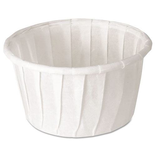 ESSCC125U - Treated Paper Souffle Portion Cups, 1 1-4 Oz., White, 250-bag