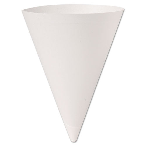 ESSCC156BB - Bare Treated Paper Cone Water Cups, 7 Oz., White, 250-bag, 20 Bags-carton