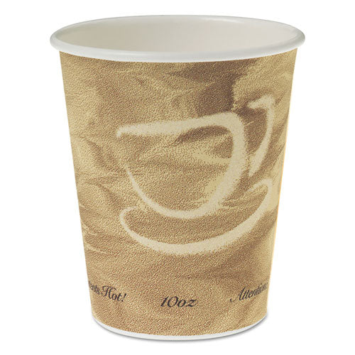 ESSCC370MS - Single Sided Poly Paper Hot Cups, 10 Oz, Mistique Design, 50-bag, 20 Bags-carton