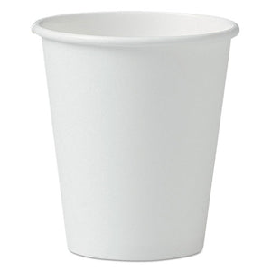 ESSCC376W - Single-Sided Poly Paper Hot Cups, 6oz, White, 50-pack, 20 Packs-carton