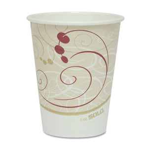 ESSCC378SMJ8000PK - Hot Cups, Symphony Design, 8oz, Beige, 50-pack