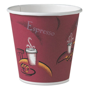ESSCC410SI0041 - Polycoated Hot Paper Cups, 10 Oz, Bistro Design, 50-pack, 20 Pack-carton