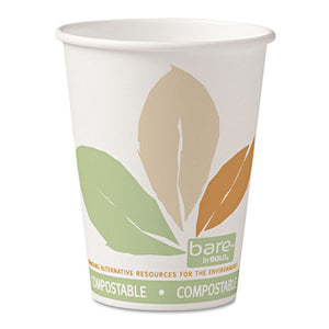 ESSCC412PLNJ7234 - Bare By Solo Eco-Forward Pla Paper Hot Cups, 12oz,leaf Design,50-bag,20 Bags-ct