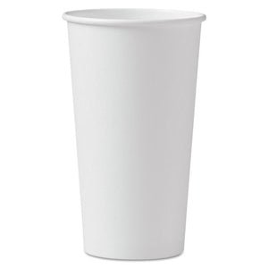 ESSCC420W - Polycoated Hot Paper Cups, 20 Oz, White, 600-carton