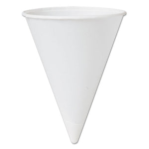 ESSCC42BR - Bare Treated Paper Cone Water Cups, 4 1-4 Oz., White, 200-bag