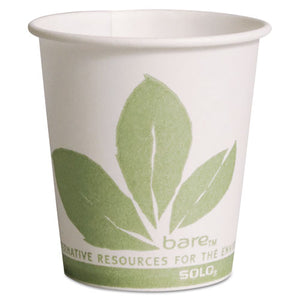 ESSCC44BB - Bare Eco-Forward Paper Treated Water Cups, 3oz, Cold, 100-sleeve, 50 Sleeves-ct