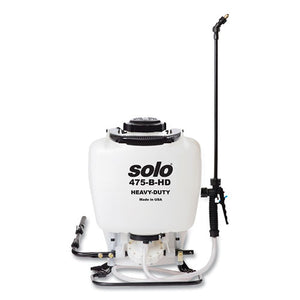 470 Professional Series Heavy-duty Backpack Sprayer, 4 Gal, 48" Hose, 28" Wand, Translucent White-black