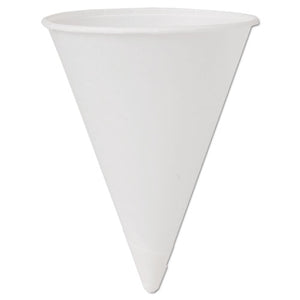 ESSCC4BRCT - Cone Water Cups, Cold, Paper, 4oz, White, 200-bag, 25 Bags-carton