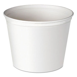 ESSCC5T1UU - Double Wrapped Paper Bucket, Unwaxed, White, 83oz, 100-carton