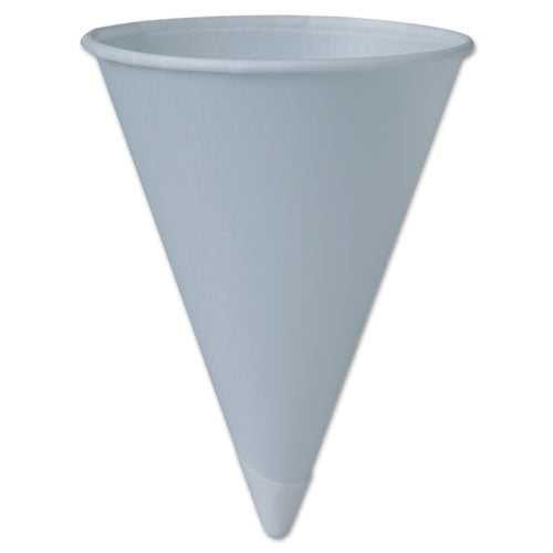 ESSCC6RBU - Bare Treated Paper Cone Water Cups, 6 Oz, White, 200-sleeve, 25 Sleeves-carton