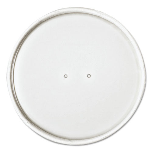 ESSCCCH16A - Paper Lids For 16oz Food Containers, White, Vented, 3.9"dia, 25-bag, 20 Bg-ctn