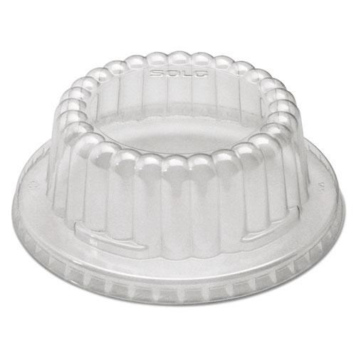 ESSCCDF120090 - Flat-Top Dome Pet Plastic Lids F-12 Oz Containers, Clear, 1000-carton