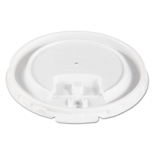 ESSCCDLX10R - Liftbk & Lock Tab Cup Lids For Foam Cups, Fits 10oz Cups, White, 2000-carton