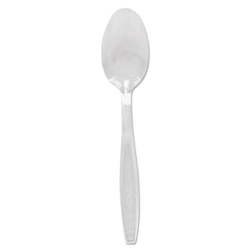 ESSCCGDC7TS0090 - Guildware Heavyweight Plastic Cutlery, Teaspoons, Clear, 1000-carton