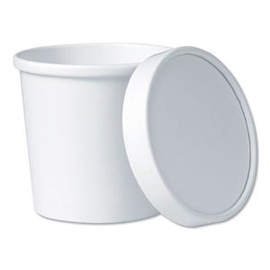 Flexstyle Food Lid Container, 3.6" Dia., 12.1 Oz, White, 250-carton