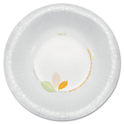 ESSCCOFHW12J7234 - Bare Paper Eco-Forward Dinnerware, 12oz Bowl, Green-tan, 500-carton