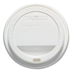 ESSCCOFTL160007 - Traveler Drink-Thru Lid, 12-16oz Hot Cups, White, 50-pack, 6 Packs-carton