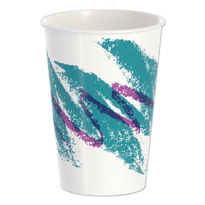 Double Sided Poly Paper Cold Cups, 16 Oz, Jazz Design, 50-pack, 20 Packs-carton
