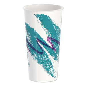 Double Sided Poly Paper Cold Cups, 21 Oz, Jazz Design, 50-pack, 20 Packs-carton