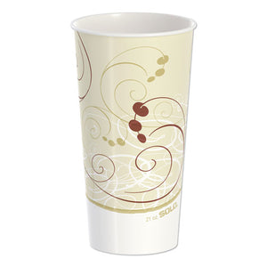 Double Sided Poly Paper Cold Cups, 21 Oz, Symphony Design, 50-pack, 20 Packs-carton