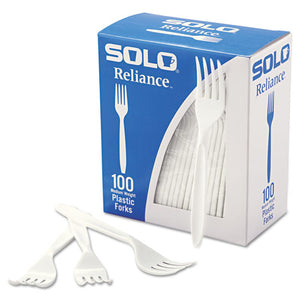 ESSCCRSWFX - Boxed Reliance Medium Heavy Weight Cutlery, Fork, White, 1000-carton