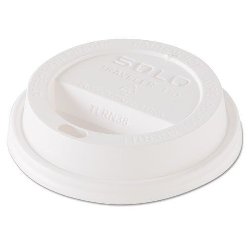 ESSCCTL38R2 - Traveler Dome Hot Cup Lid, Fits 8oz Cups, White, 100-pack, 10 Packs-carton