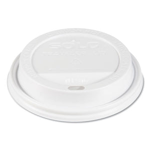 Traveler Cappuccino Style Dome Lid, Polypropylene, Fits 10-24 Oz Hot Cups, White, 1000-carton