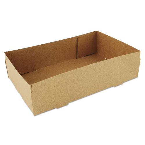 ESSCH0122 - 4-Corner Pop-Up Food And Drink Tray, 8 5-8 X 5 1-2 X 2 1-4, Brown, 500-carton