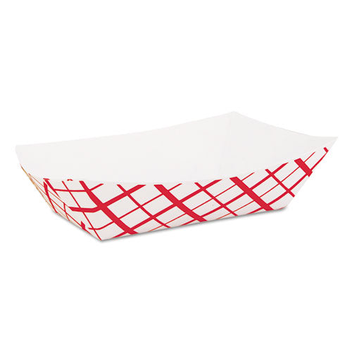 ESSCH0421 - Paper Food Baskets, 2.5lb, Red-white, 500-carton