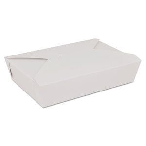 ESSCH0772 - Champpak Retro Carryout Boxes, Paperboard, 7-3-4 X 5-1-2 X 1-7-8, White