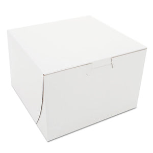 ESSCH0909 - Non-Window Bakery Boxes, Paperboard, 6 X 6 X 4, White, 250-bundle
