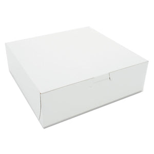 ESSCH0933 - Non-Window Bakery Boxes, Paperboard, 8w X 8d X 2 1-2h, White, 250-bundle