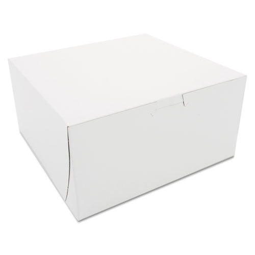 ESSCH0941 - Non-Window Bakery Boxes, 8 X 8 X 4, White, 250-carton