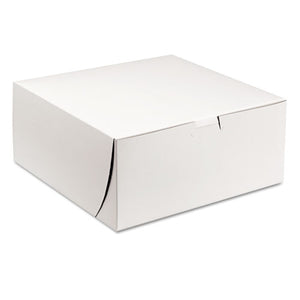 ESSCH0961 - Tuck-Top Bakery Boxes, 9w X 9d X 4h, White, 200-carton