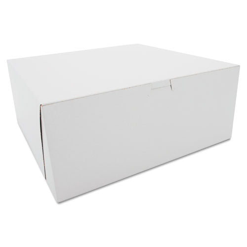 ESSCH0987 - Tuck-Top Bakery Boxes, Paperboard, White, 12 X 12 X 5