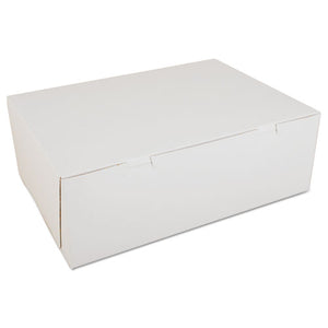 ESSCH1005 - Non-Window Bakery Boxes, Paperboard, 14 1-2w X 10 1-2d X 5h, White, 100-carton