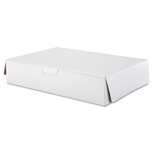 ESSCH1029 - Tuck-Top Bakery Boxes, 19w X 14d X 4h, White, 50-carton