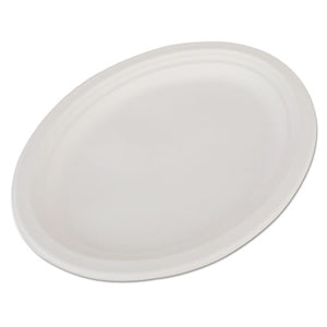ESSCH18560 - Champware Molded Fiber Platter, Oval, 12 1-2 X 10, White, 125-pack, 4 Pk-carton