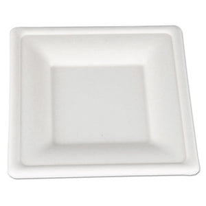ESSCH18620 - Champware Molded Fiber Tableware, Square, 6 X 6, White, 500 Per Carton