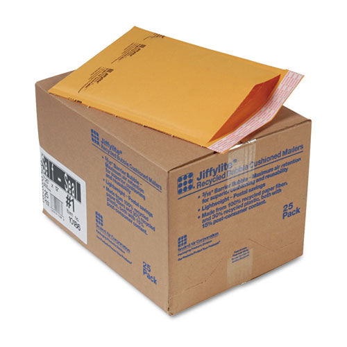 ESSEL10186 - Jiffylite Self Seal Mailer, #1, 7 1-4 X 12, Golden Brown, 25-carton