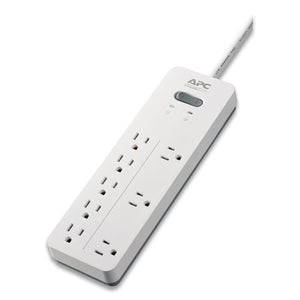 Home Office Surgearrest Power Surge Protector, 8 Ac Outlets, 6 Ft Cord, 2160 J, White