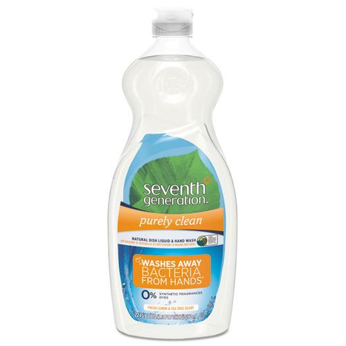 ESSEV22923 - NATURAL DISHWASHING LIQUID, FRESH LEMON AND TEA TREE, 22 OZ BOTTLE, 12-CARTON