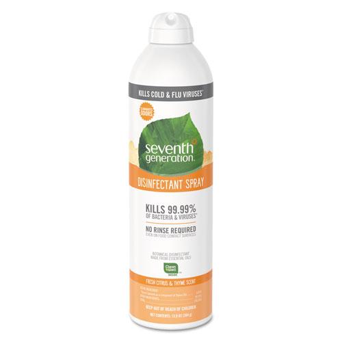 ESSEV22980EA - Disinfectant Aerosol Sprays, Fresh Citrus-thyme, 13.9 Oz, Spray Bottle