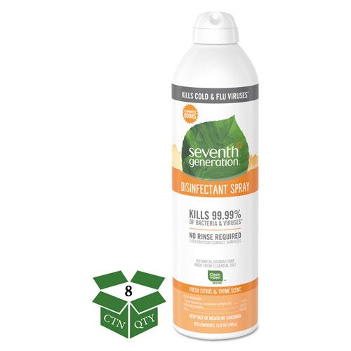 ESSEV22980 - Disinfectant Aerosol Sprays, Fresh Citrus-thyme, 13.9 Oz, Spray Bottle, 8-ct