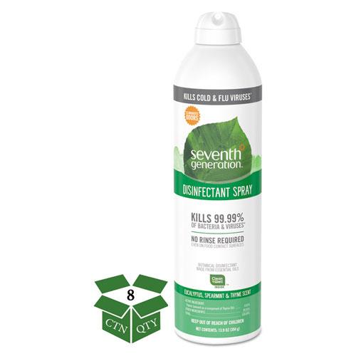 ESSEV22981 - Disinfectant Aerosol Sprays, Eucalyptus-spearmint-thyme, 13.9 Oz, Spray, 8-ct