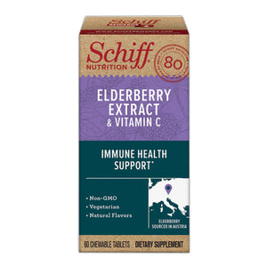 Elderberry Extract And Vitamin C Chewable Tablets, 60 Count